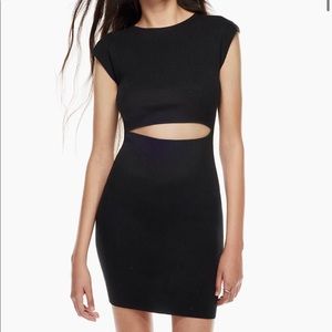 Aritzia Black Cutout Dress
